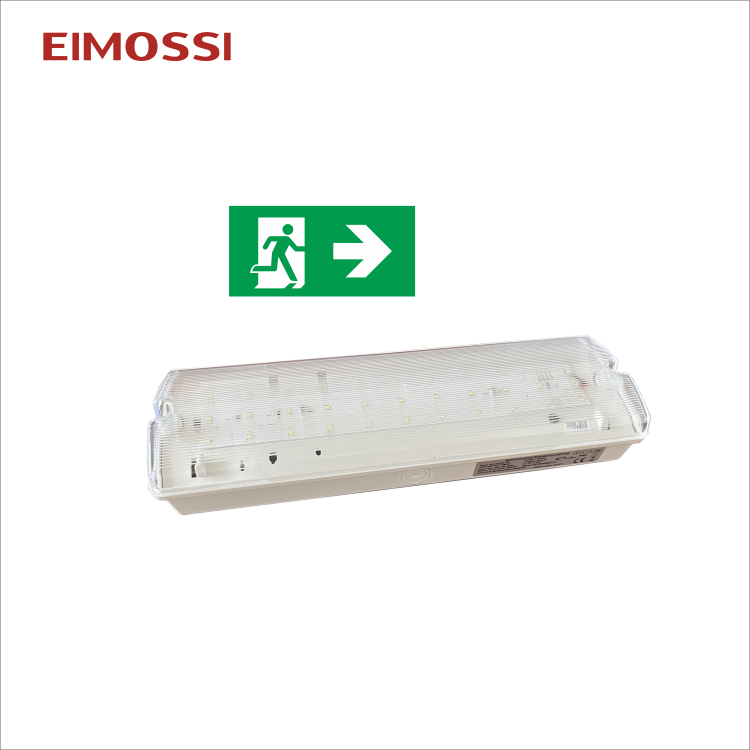 Bulkhead IP65 Emergency Exit Light Waterproof 3W LED Wall Ceiling Lamp Emergency Exit Sign Light Bulkhead Clear Luminous White