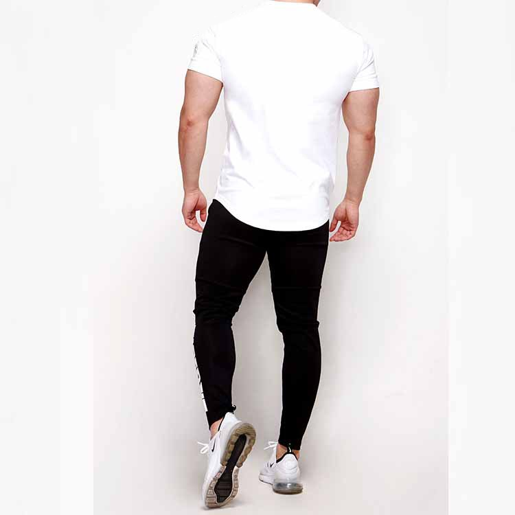 Wholesale 90% Cotton  Fitness Gym Wear Sports Apparel Plain Blank Tee Shirt Custom Private Logo Men T Shirt