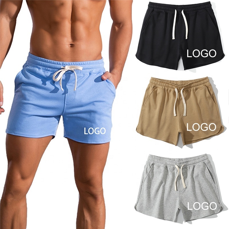 OEM Mens Gym Sports Cotton Shorts Comfortable French Terry Athletic Jogger Shorts for Men Sweat Custom Shorts Men