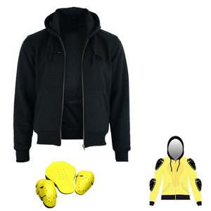 Best Manufactured motor bike fleece hoodie CE Approved kevlar hoodies for unisex Prime Protection