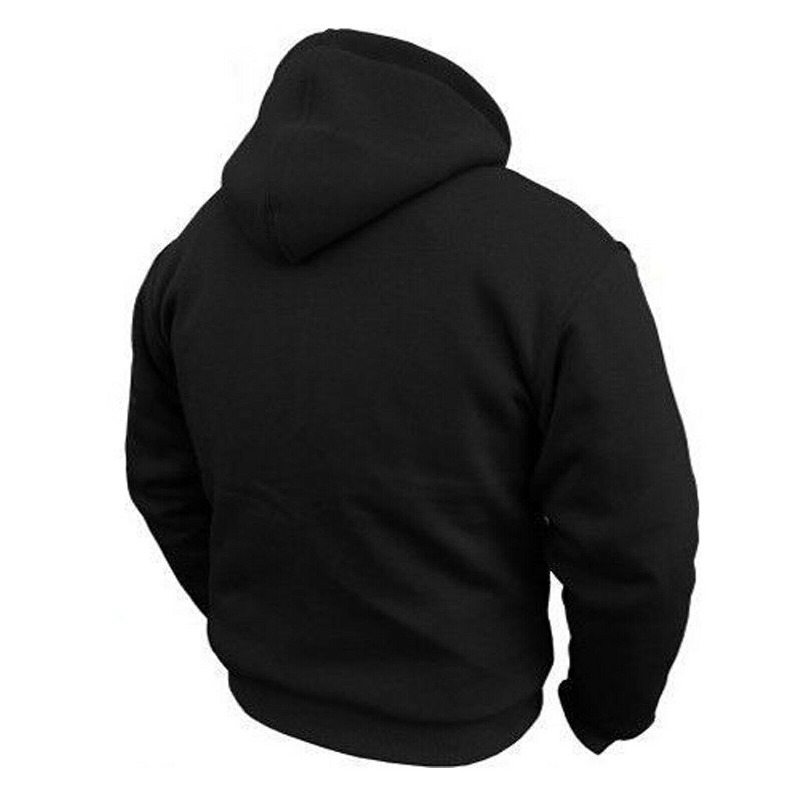 High Quality Wholesaler Motorcycle Hoodie CE Armored Motorbike Fleece Hoodie Protective Zip up Jacket Lined Black Gray