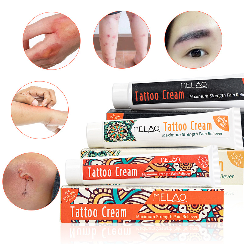 MELAO 30g Tattoo Numbin Cream Pain Free Eyebrow Tattoo Cream Aftercare Numbimg Fast Acting Tattoo Numbimg Cream