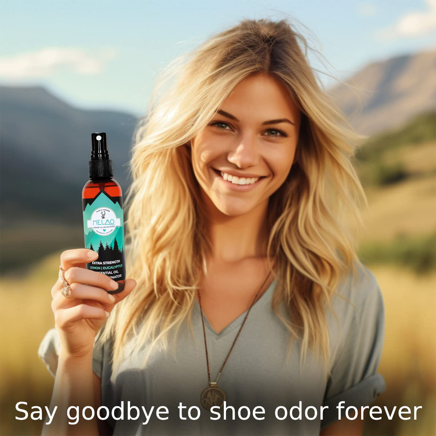 Outdoors Shoe Deodorizer & Odor Eliminator Spray Natural Shoe Smell Killer Lemongrass Freshener Shoe Deodorant Spray