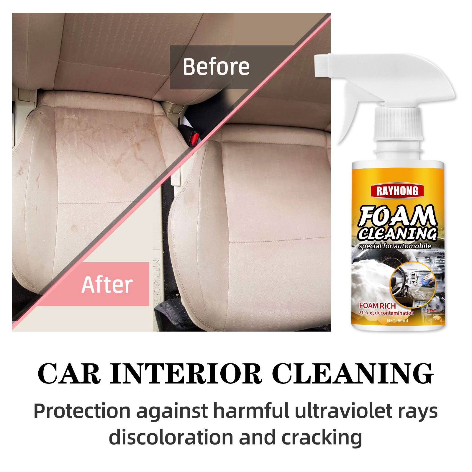 Cleaners Cleaner For Car And Home Foam Cleanercar Tire Polishtire Shine Spray