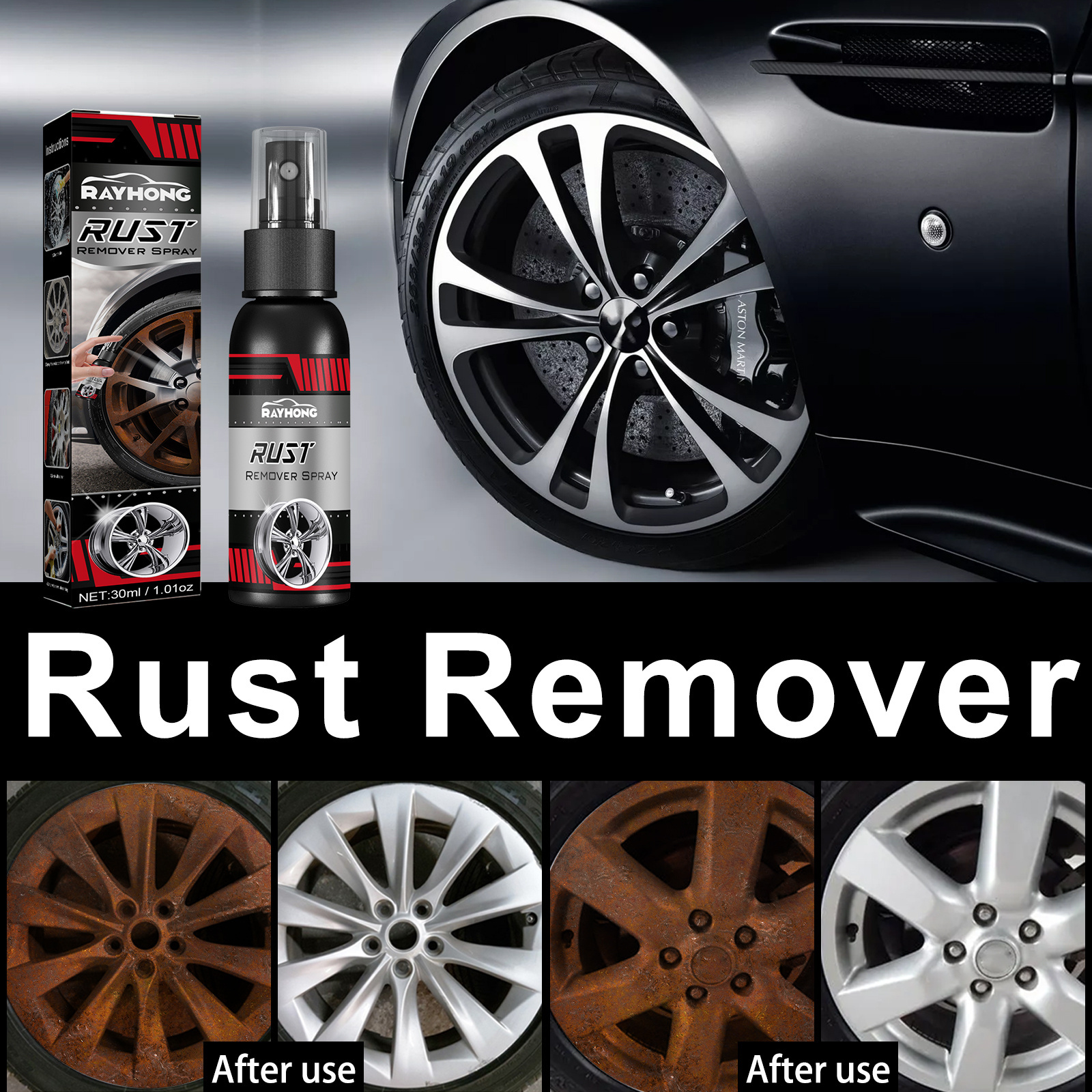 Fantastic  car rust remover spray Super Effective  Wheel Cleaner Car Care Cleaning Spray