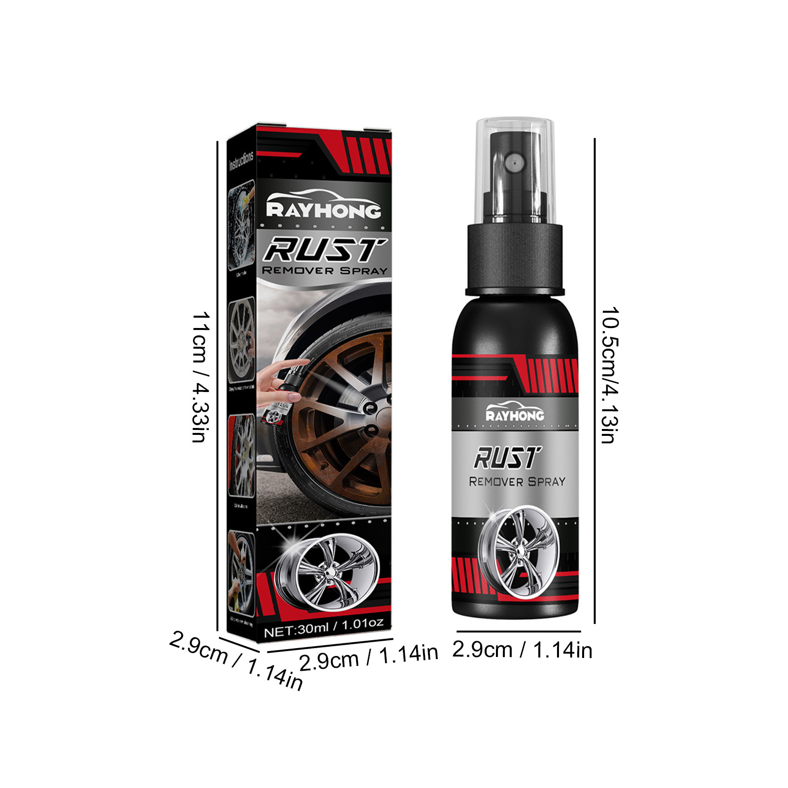 Fantastic  car rust remover spray Super Effective  Wheel Cleaner Car Care Cleaning Spray