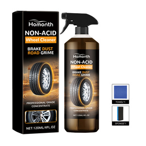 2024 New  Arrival HOMONTH  Non-Acid Wheel Cleaner Car Wheel Hub Cleaner Agent 120ML