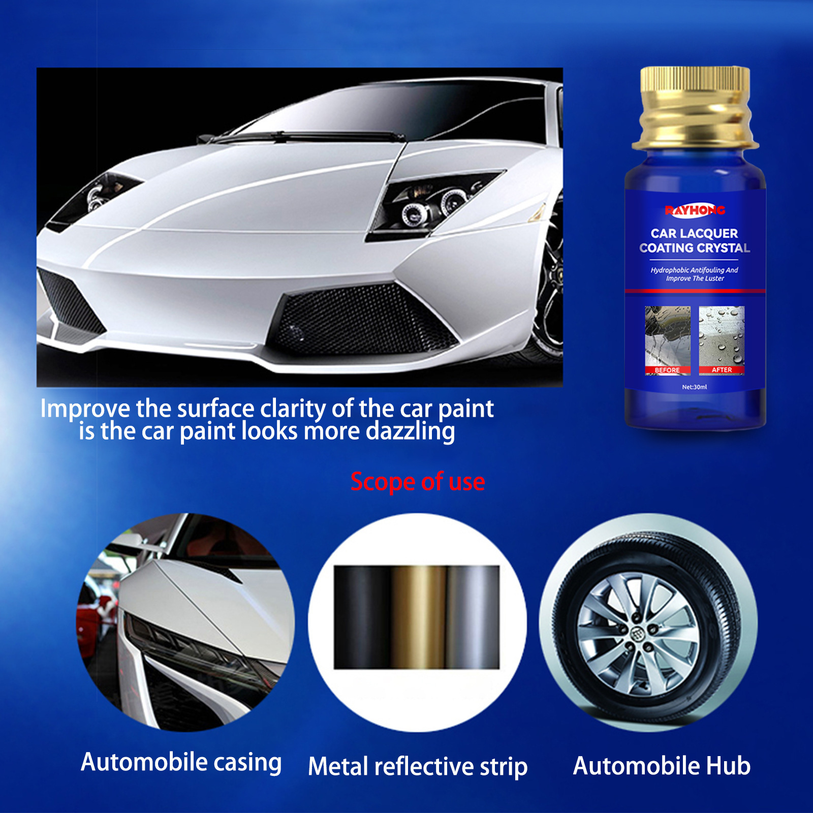 Hot Selling Car 9h Ceramic Coating Nano Hydrophobic