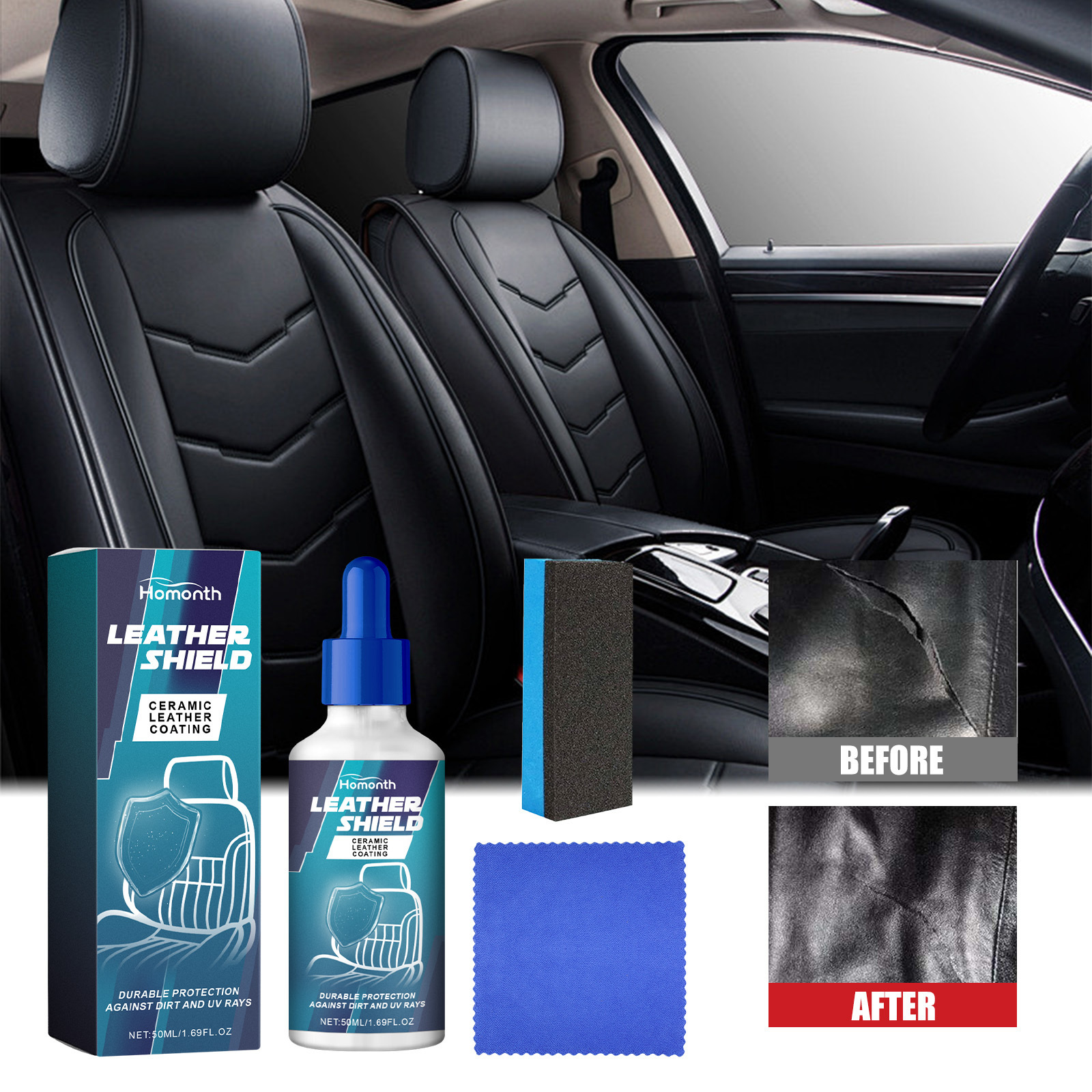 2024 Wholesale Leather Shield Ceramic Leather Coating  Interior Coating For Car Care