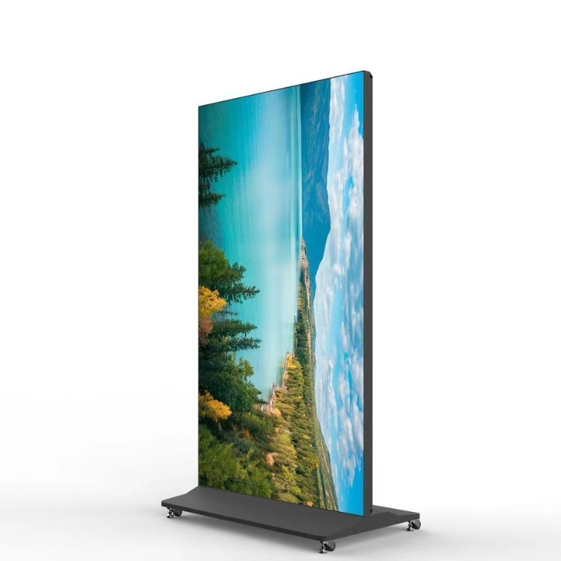 full screen 75 86 98 inch indoor touch screen lcd outdoor advertising totem kiosk led display digital signage and displays