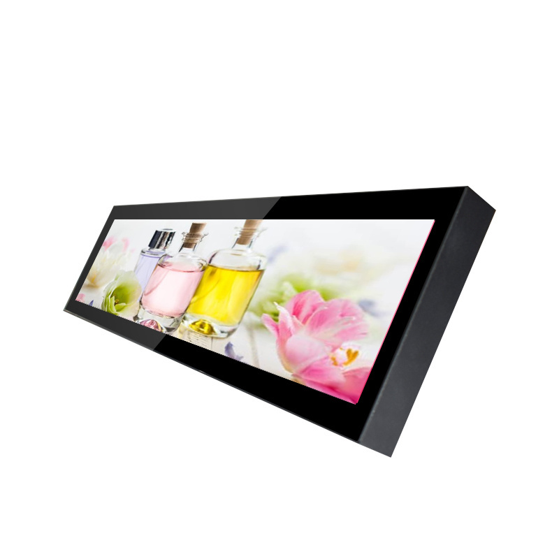 AIMV Android shelf edge display 19 23 24 37 inch ultra wide monitor wall mount stretched stretch bar type lcd screen display