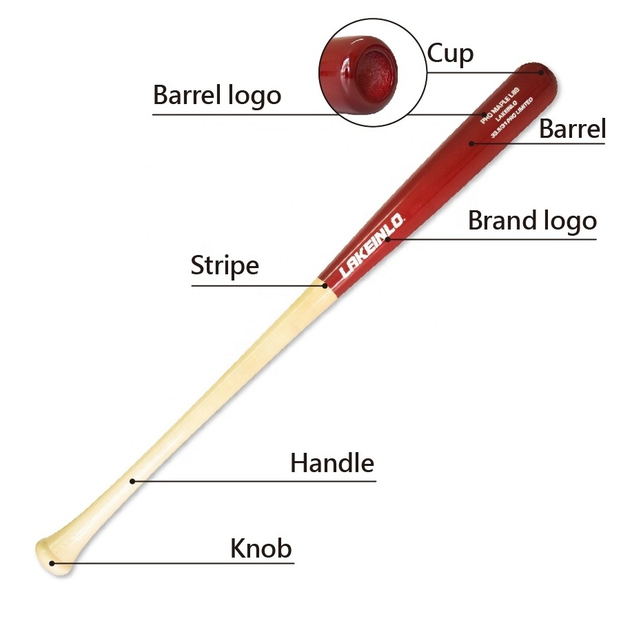 good quality customize sugar maple baseball bat