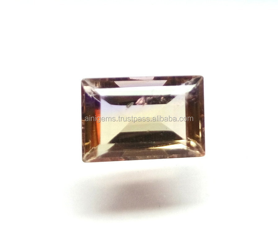 Attractive Ametrine Gemstone Loose Stone Octagon Shape  Faceted Ametrine Gemstone