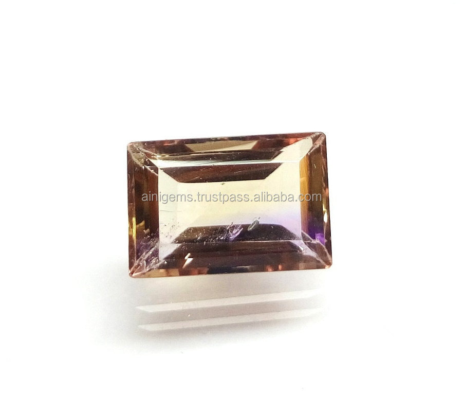 Attractive Ametrine Gemstone Loose Stone Octagon Shape  Faceted Ametrine Gemstone