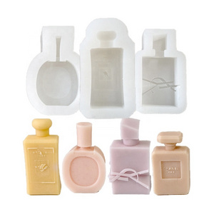 Customizable Luxury Brand Logo Perfume Bottle Silicone Soap and Candle Mold DIY