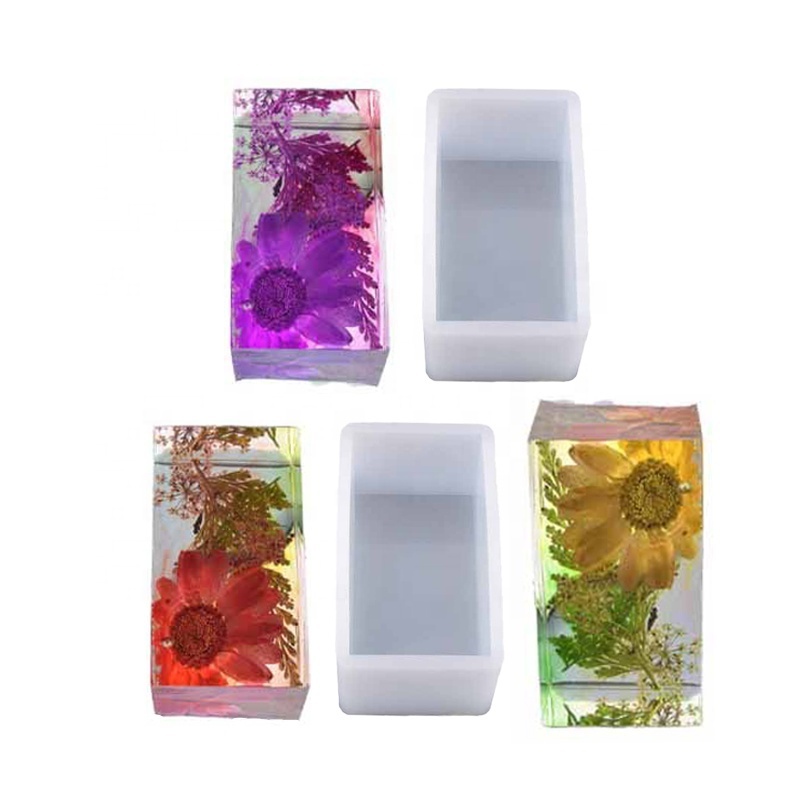 AINIKA different inches  cuboid silicone mold for making diy resin product