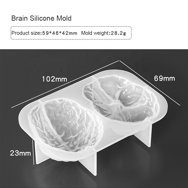 Low Price Organ Heart Brain  Candle Mold Silicone Diy Handmade Resin Mold