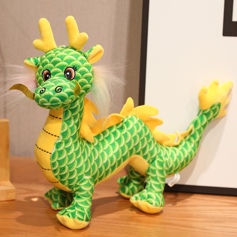 Chinese New Year of Dragon Mascot Stuffed Animal Dragon Plush Toy for New Year Festival gift