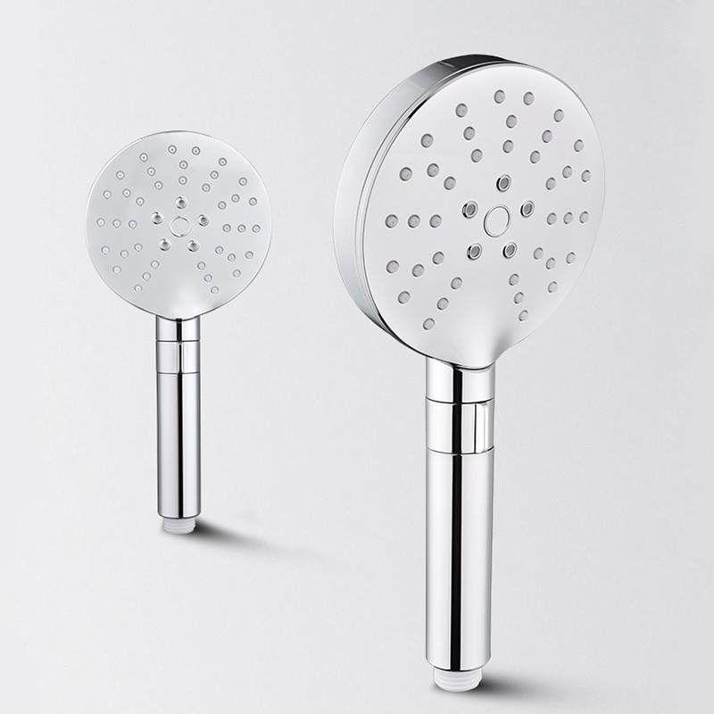 Adjustable handhold shower Nozzle Rainfall Spray shower head Round panel water-saving shower head