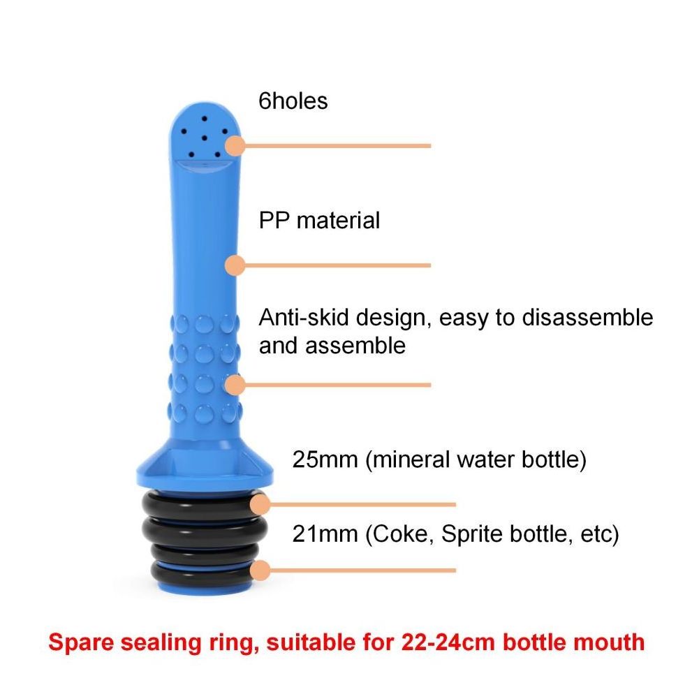 Pocket Size Portable Bidet Speayer 3PCS-Pack Travel Bidet Manual Spray Bidet Compatible with Plastic Bottle