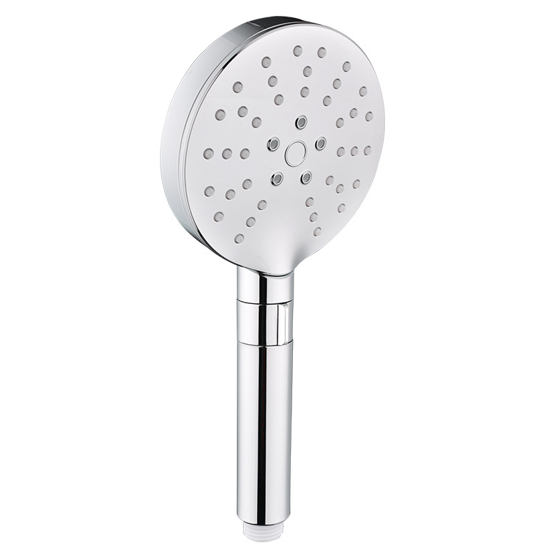 Adjustable handhold shower Nozzle Rainfall Spray shower head Round panel water-saving shower head