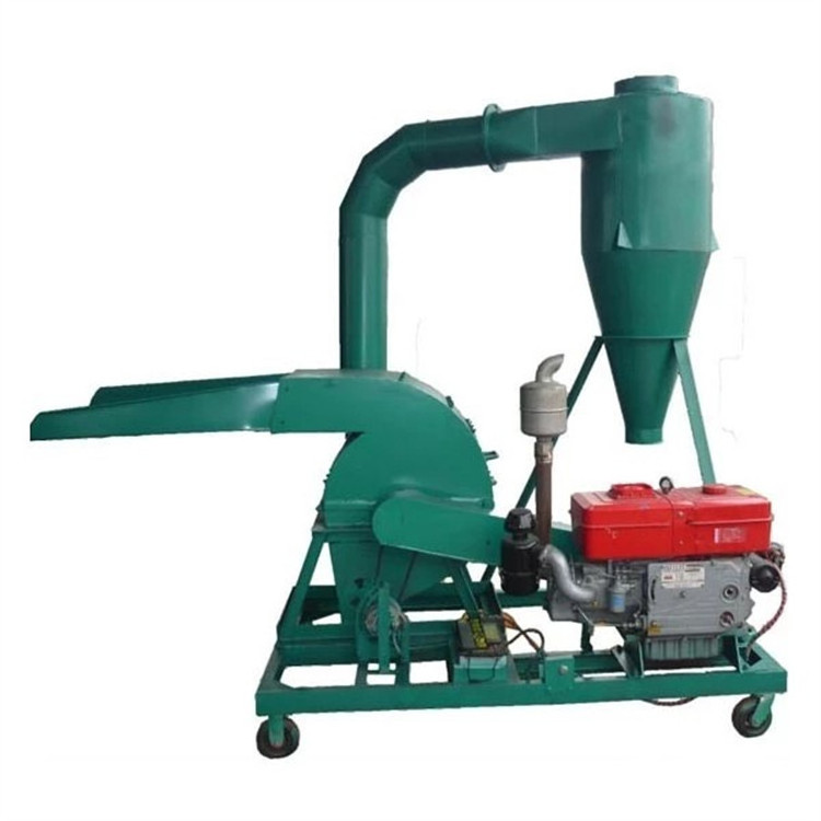 Diesel coconut husk shredder grain wheat powder wood hammer mill crusher