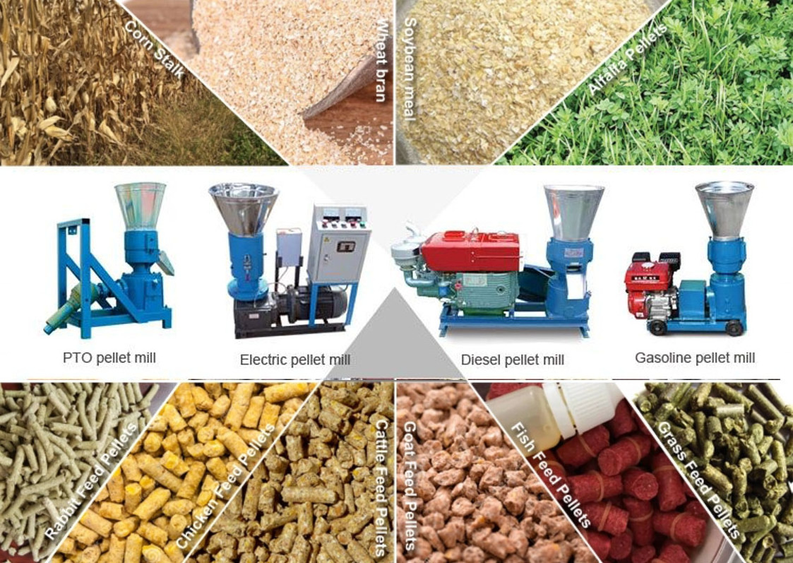 Chicken Rabbit Cow Feed Processing Equipment /Poultry Food Pellet Machine