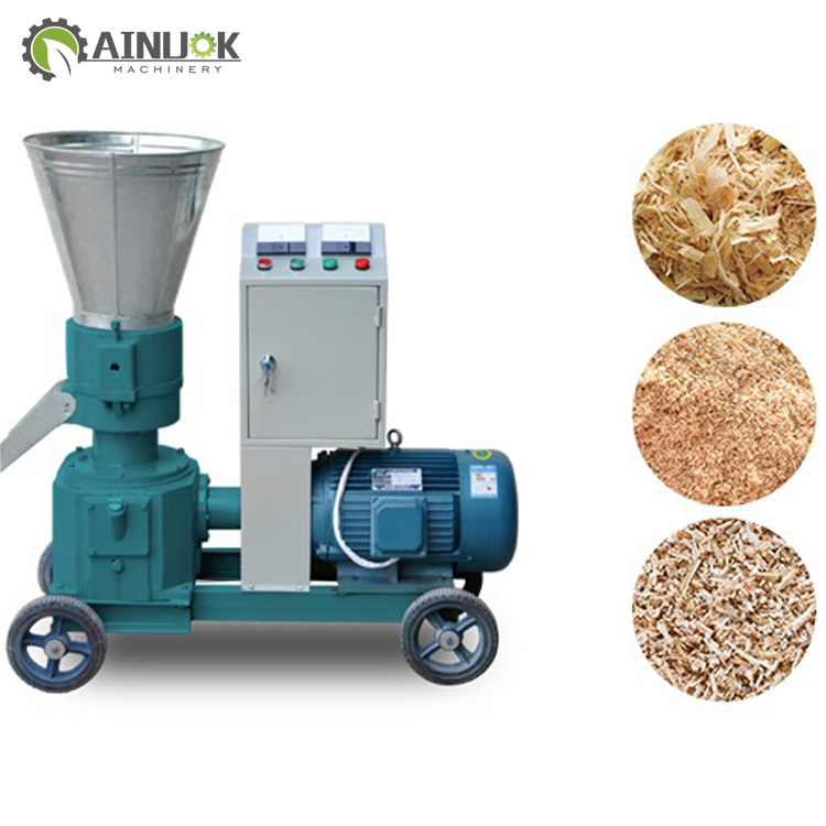 powder pellet making machine  rabbit fodder corn straw pelletizer diesel engine feed pellet mill