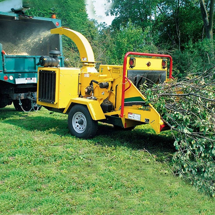 Diesel Engine Powered Wood Chipper Shredder mobile Wood Chipper Machine