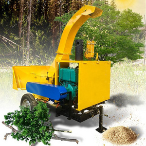 Commercial forestry machine 40hHP 8 inch wood chipper shredder