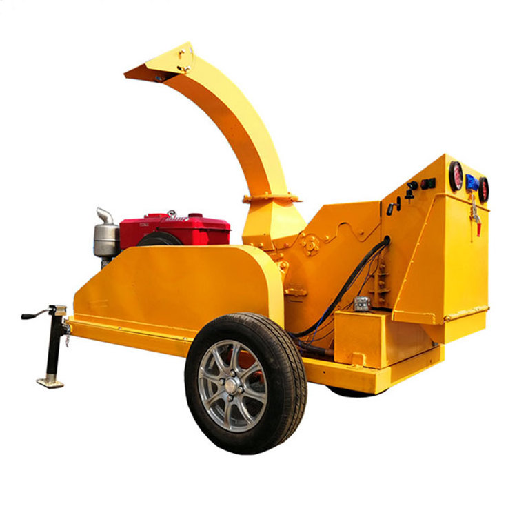 Diesel Engine Powered Wood Chipper Shredder mobile Wood Chipper Machine