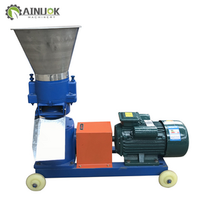 wood sawdust pelletizer motor engine flat plate alfalfa hay pellet mill crop stalk pellet machine