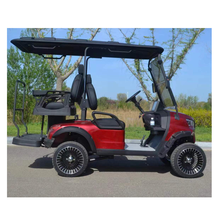 high quality lithium battery enclosed 6 seat 4 wheel drive jeep classic car golf cart electric cart