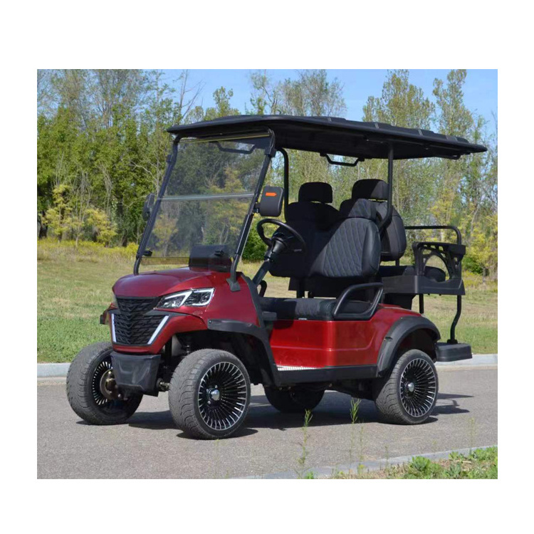 high quality lithium battery enclosed 6 seat 4 wheel drive jeep classic car golf cart electric cart