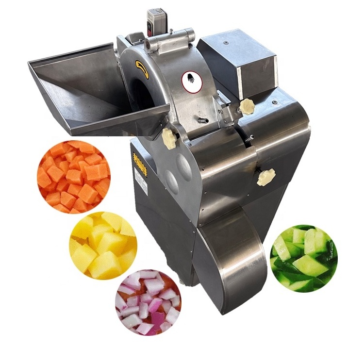 commercial automatic electric fruit vegetable green onion potato dicer 3d cube cutter dicing machine