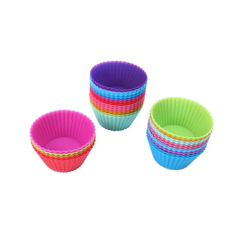 3 cm mini 6 12 24 pcs hole small non-stick pet tulip baking paper muffin cups  liners cake tray cupcake packaging box 18 cup pan