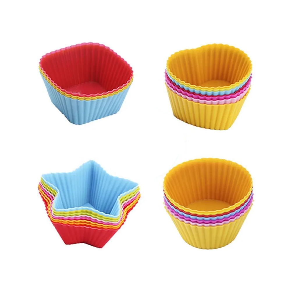 3 cm mini 6 12 24 pcs hole small non-stick pet tulip baking paper muffin cups  liners cake tray cupcake packaging box 18 cup pan