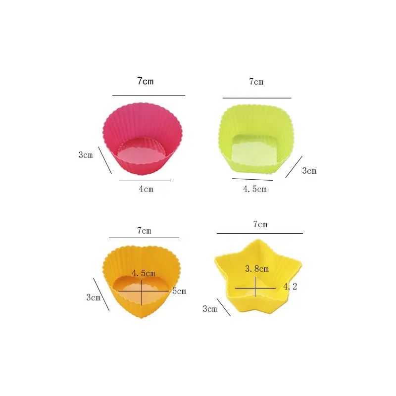 3 cm mini 6 12 24 pcs hole small non-stick pet tulip baking paper muffin cups  liners cake tray cupcake packaging box 18 cup pan