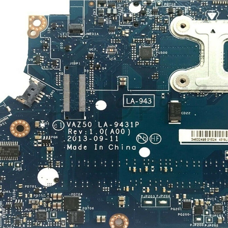 Laptop Repair Parts Mainboard 7240 7250 7440 System Board VAZ50 LA-9431P 7RPNV I5-4300U i3 Logic Board E7240 Laptop Motherboard