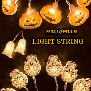 New Arrivals 1.5m Halloween Led Ghost Pumpkin Led String Light for Halloween Party Decoration