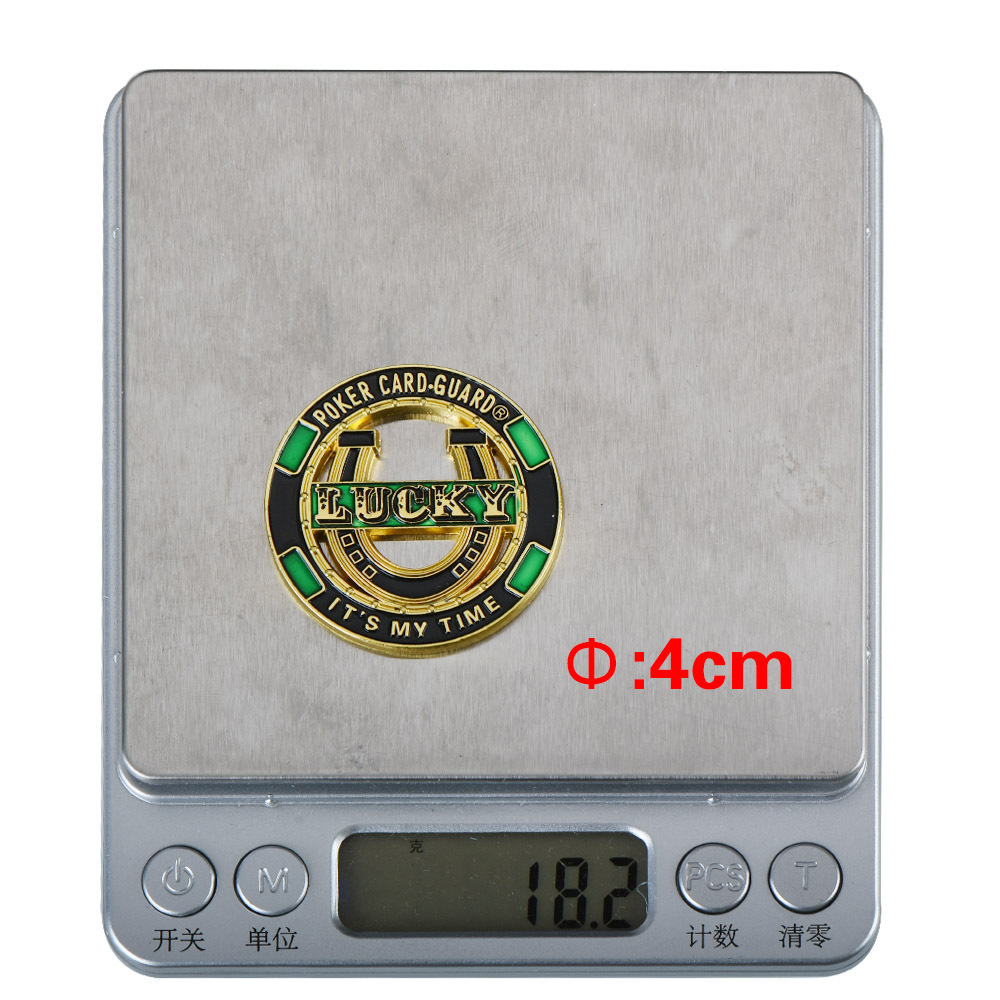 Wholesale Custom Design Poker Card Guard Collection Chip Coin Lucky Poker Game Token Chip Coin