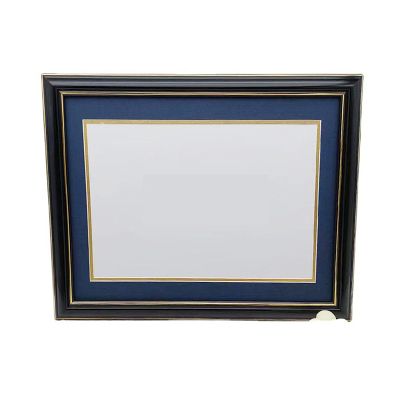 Wholesale Custom Size Frames Photo Albums Accessories Red Gold Edge Solid Wood Certificate Picture Frames