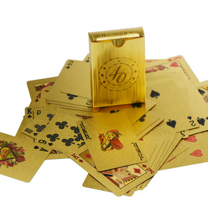 Factory Direct Supply Funny Family Card Game Paper Poker Gold 40th Anniversary Playing Cards