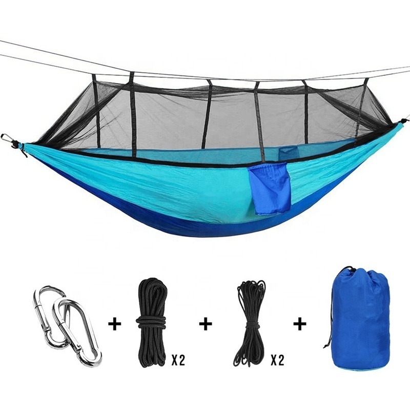 Custom Double Travel Camping Hammock Lightweight Portable Outdoor 2 Person Outdoor Camping Hammock