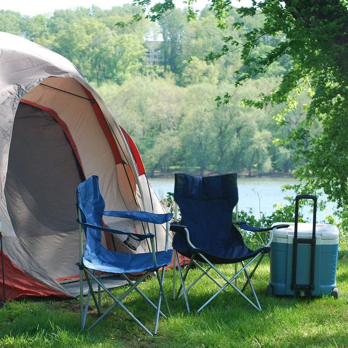 Aluminum Frame Adjustable Lightweight Folding Chair Camping Beach Chair