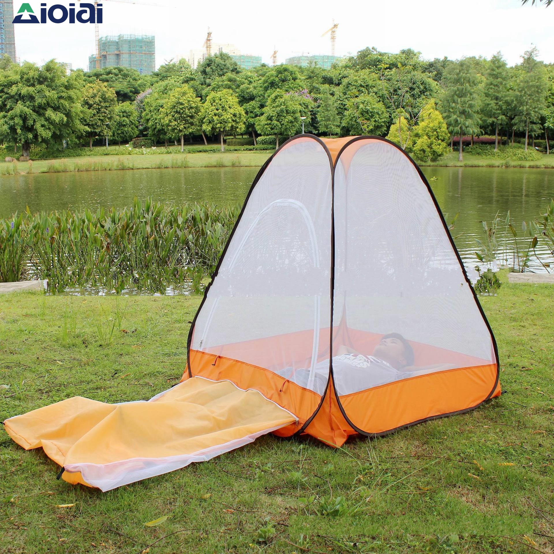 AIOIAI Pop up mosquito net tent foldable mosquito net meditation camping net