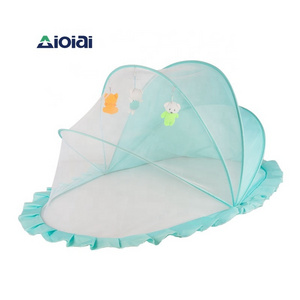 Aioiai Popular Baby Anti Mosquito Net Ffoldable Baby Cot Canvas Folding Cot