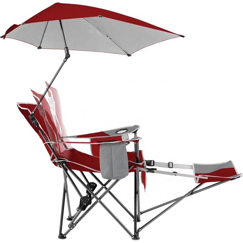 AIOIAI Portable Fishing Chair with Canopy Camping Sunshade Chair Folding Beach Lounge OEM Fishing Bag 60 Cm for Chair CN;ZHE