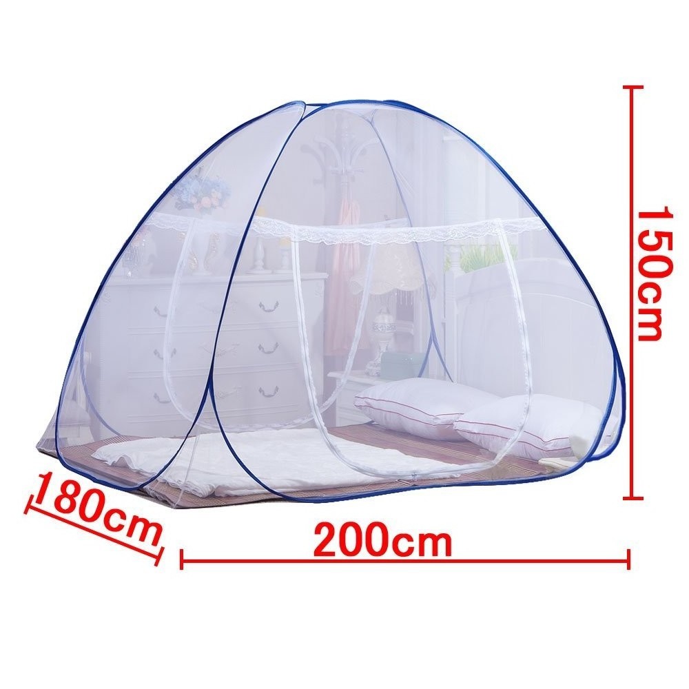 Aioiai One Touch Mosquito Netting for Bed Foldable Yurt Mosquito Tent Net Pop Up for Baby Adult