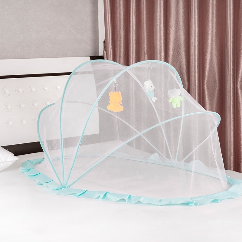 Aioiai Popular Baby Anti Mosquito Net Ffoldable Baby Cot Canvas Folding Cot